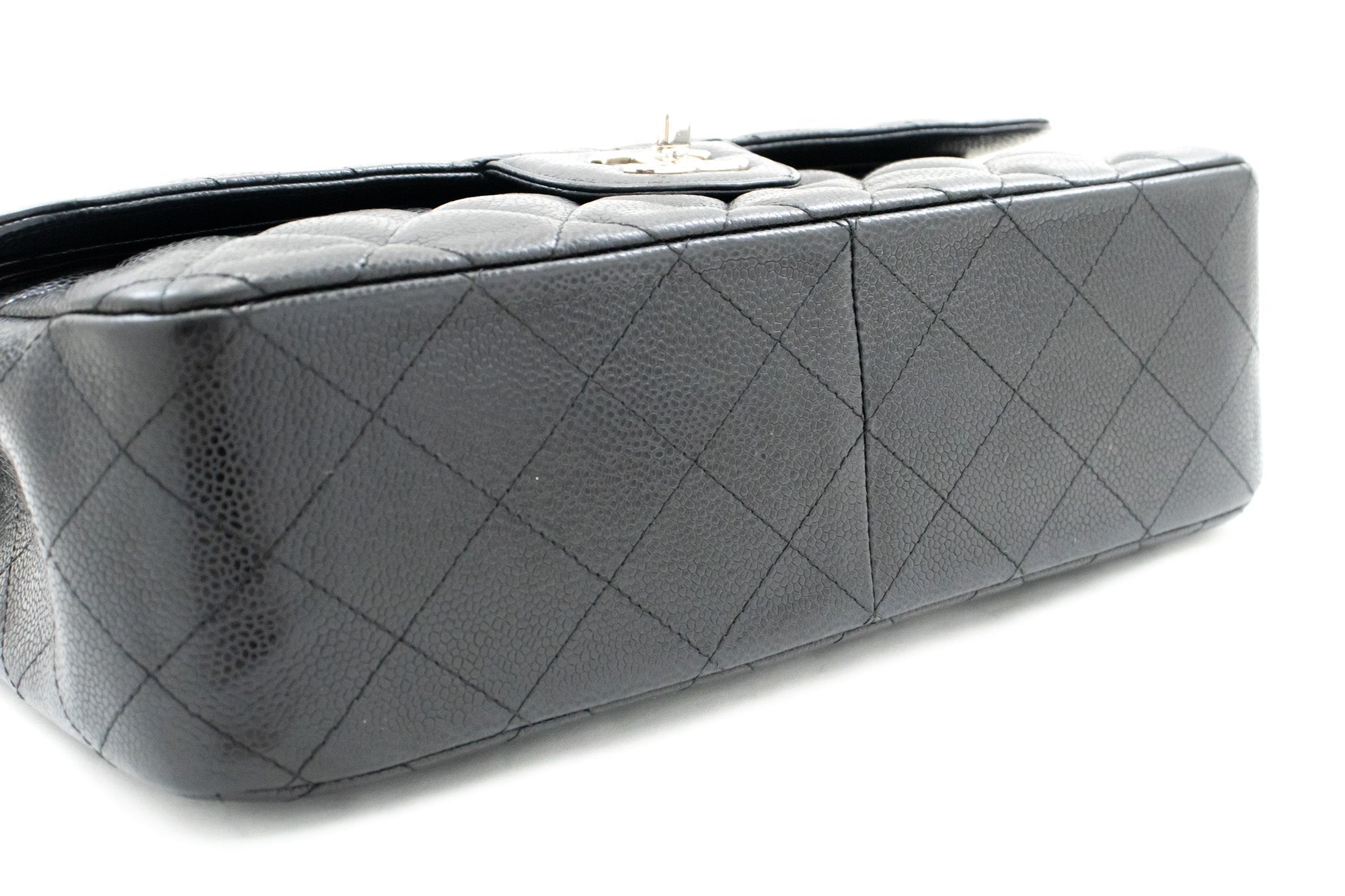 Chanel Classic Double Flap Caviar Leather Bag