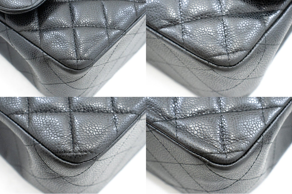 Chanel Classic Double Flap Caviar Leather Bag