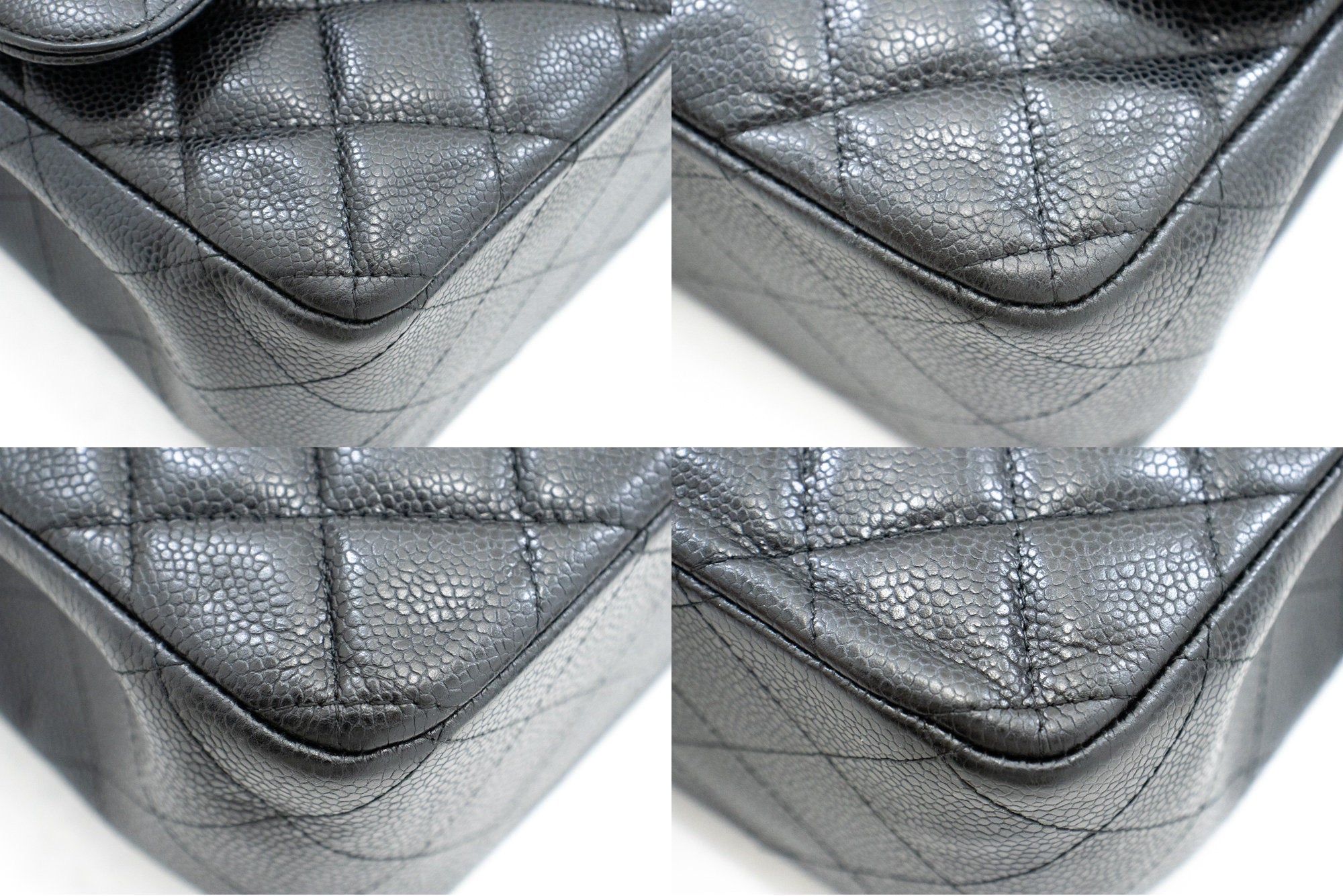 Chanel Classic Double Flap Caviar Leather Bag