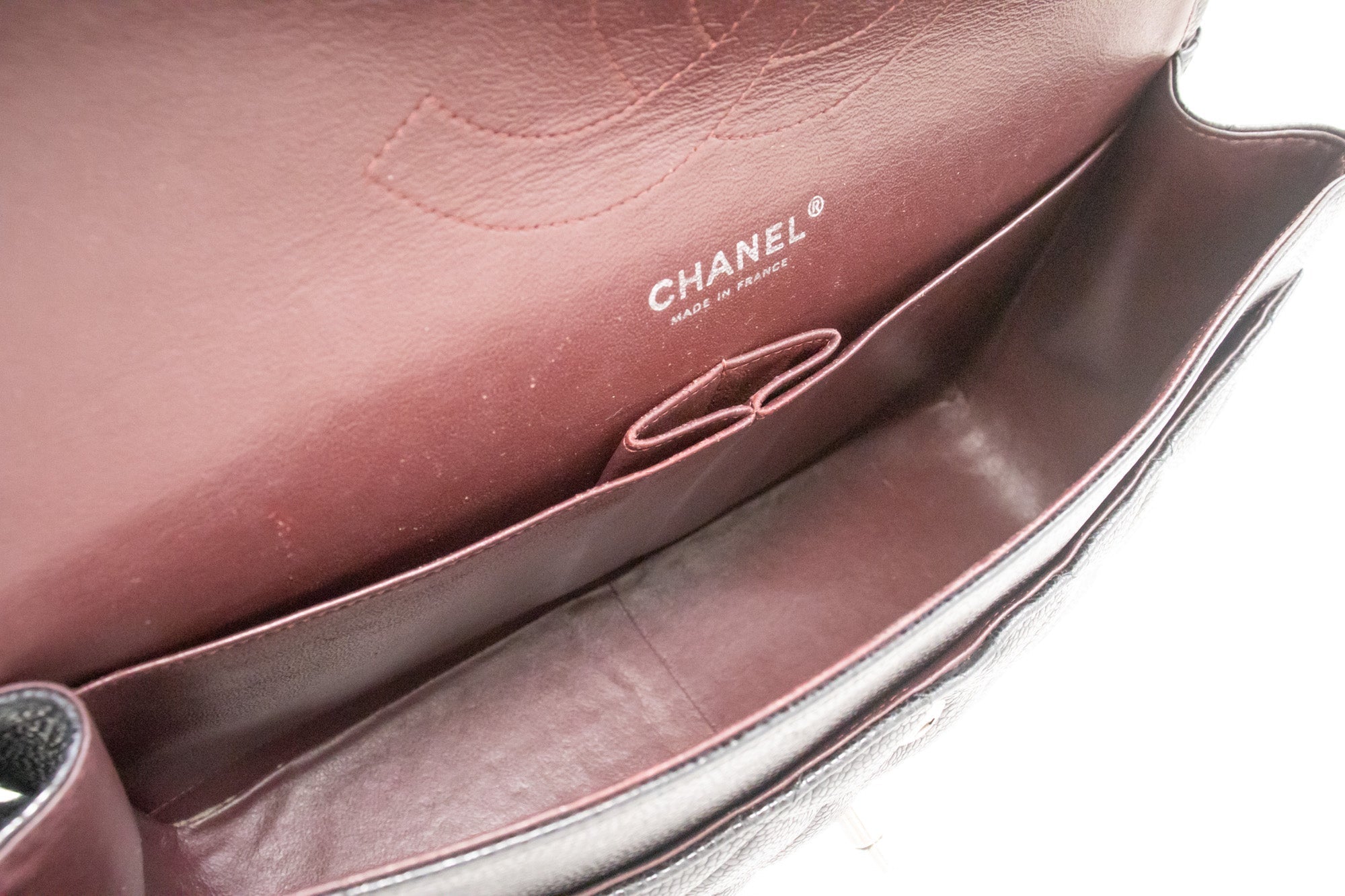 Chanel Classic Double Flap Caviar Leather Bag