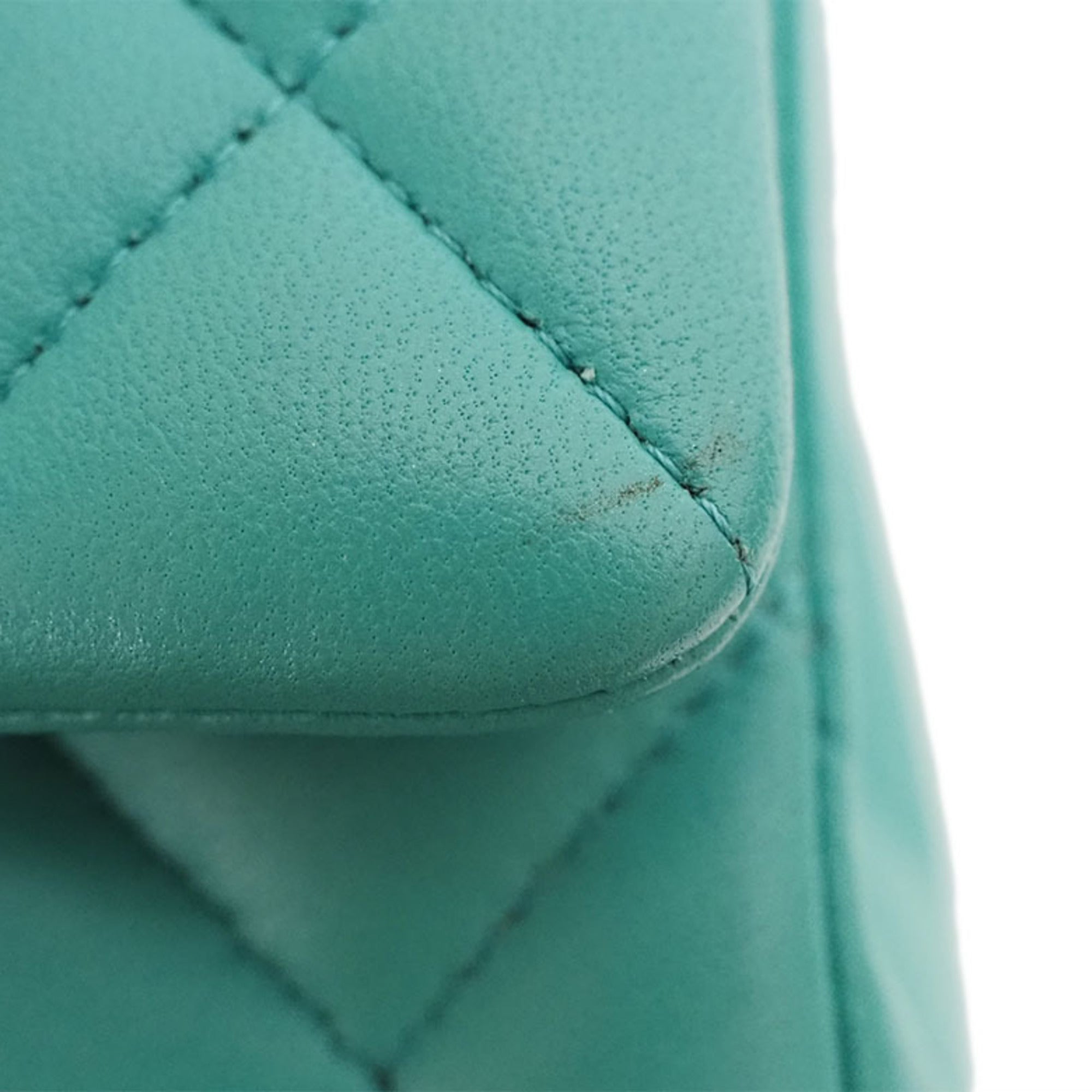 Chanel Classic Mini Flap Bag A3827 Teal
