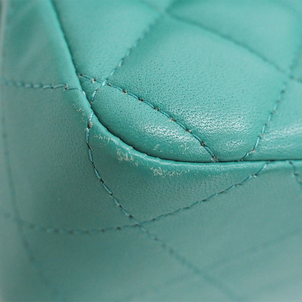Chanel Classic Mini Flap Bag A3827 Teal