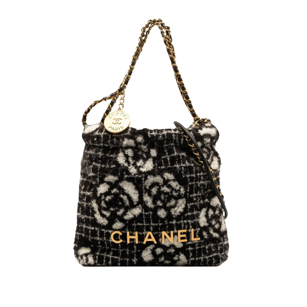 Chanel Floral Tweed Chain Bag
