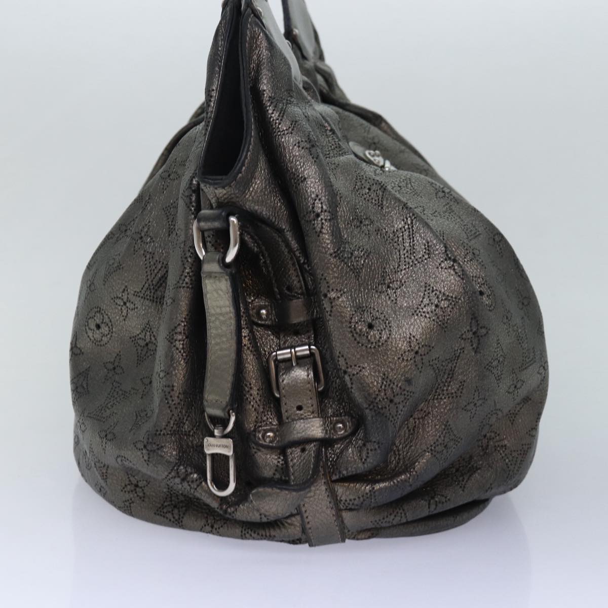 Louis Vuitton Monogram Punching Mahina Xl Tote Bag Bronze