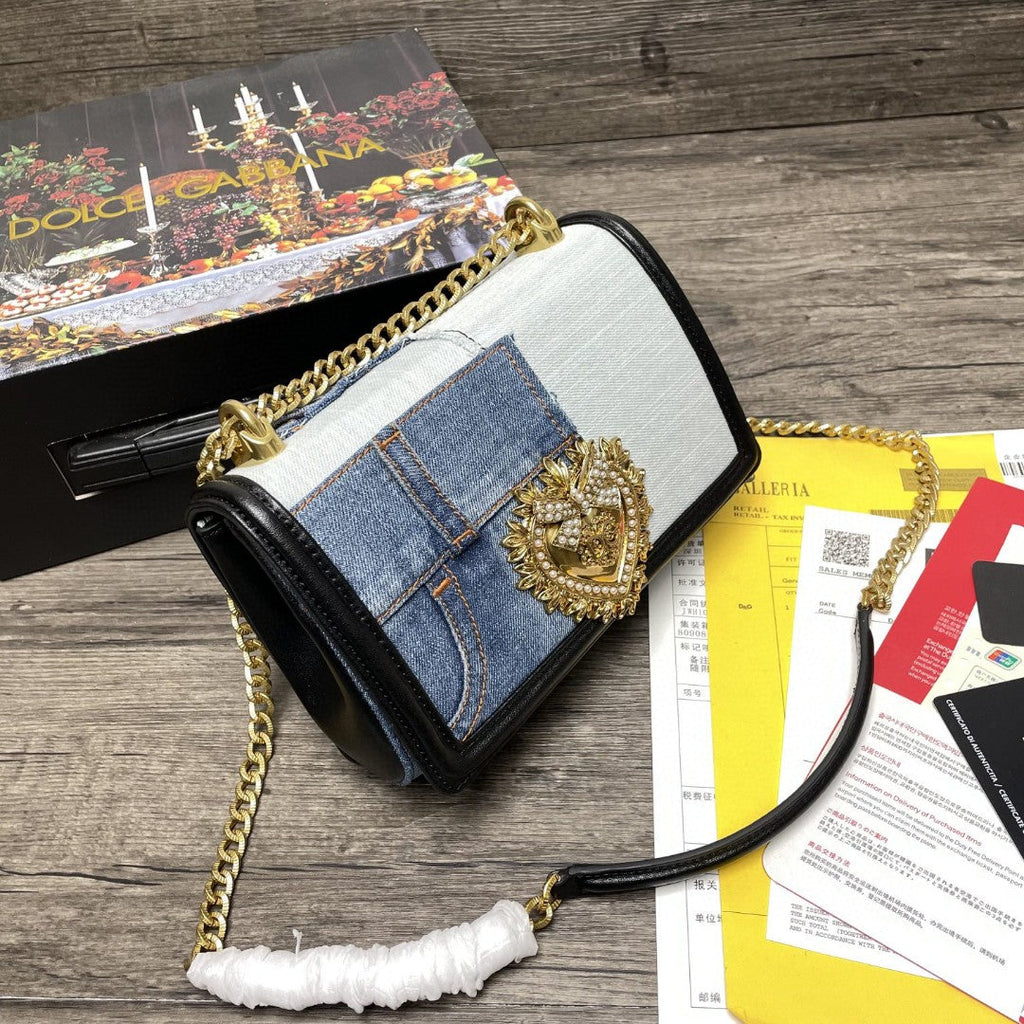 GLAMI MeGLAMIum Devotion Bag In Patchwork Denim And Plain Denim For Women 8.3in/21cm GLAMI GLAMI6652AO6218M800