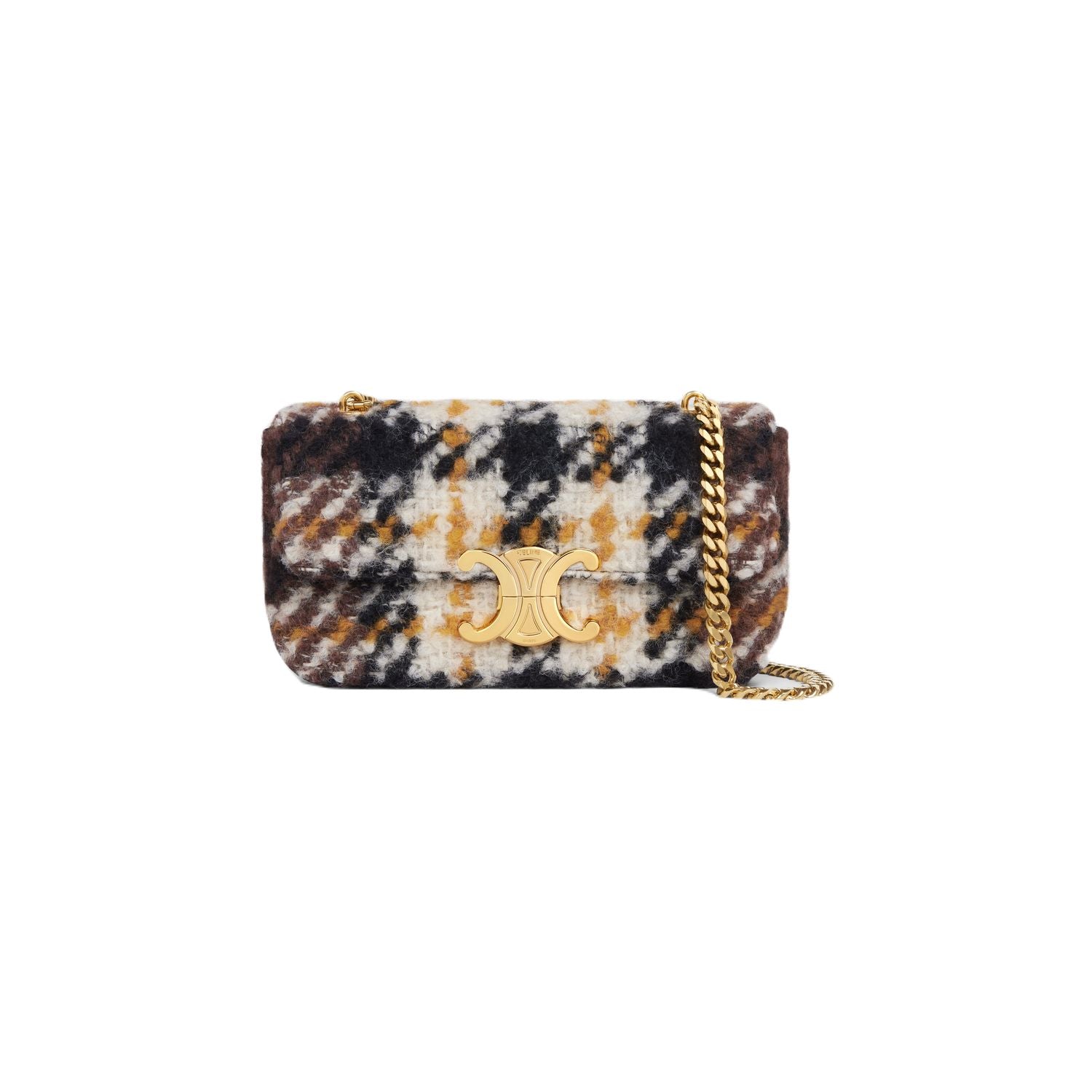 TRIOMPHE SHOULDER BAG - YELLOW/BRW
