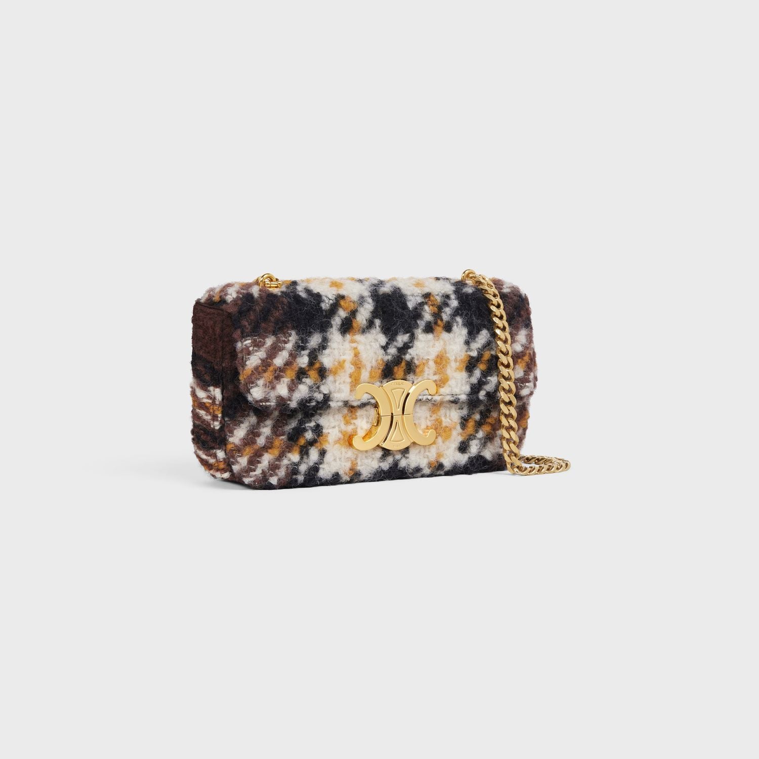 TRIOMPHE SHOULDER BAG - YELLOW/BRW