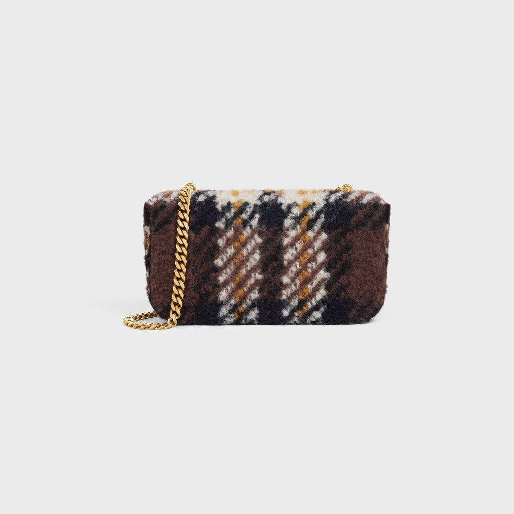 TRIOMPHE SHOULDER BAG - YELLOW/BRW