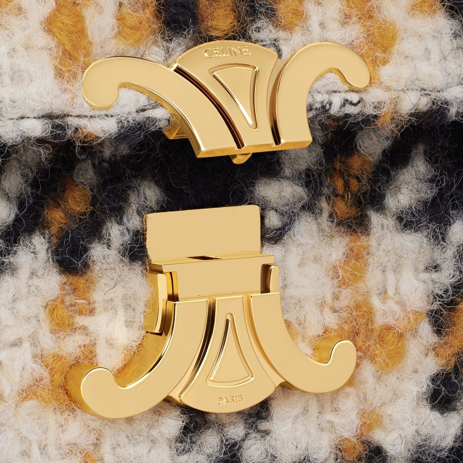 TRIOMPHE SHOULDER BAG - YELLOW/BRW