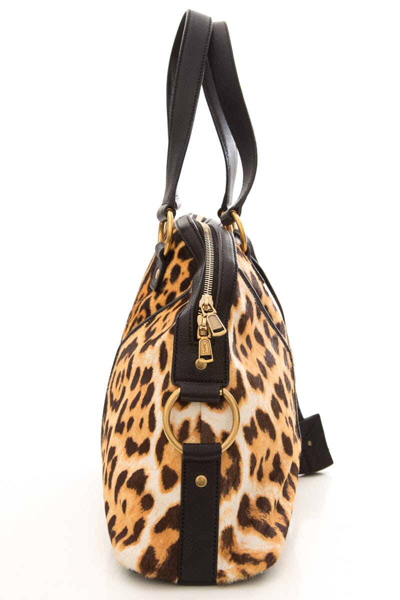 Yves Saint Laurent Cheetah Handle Bag