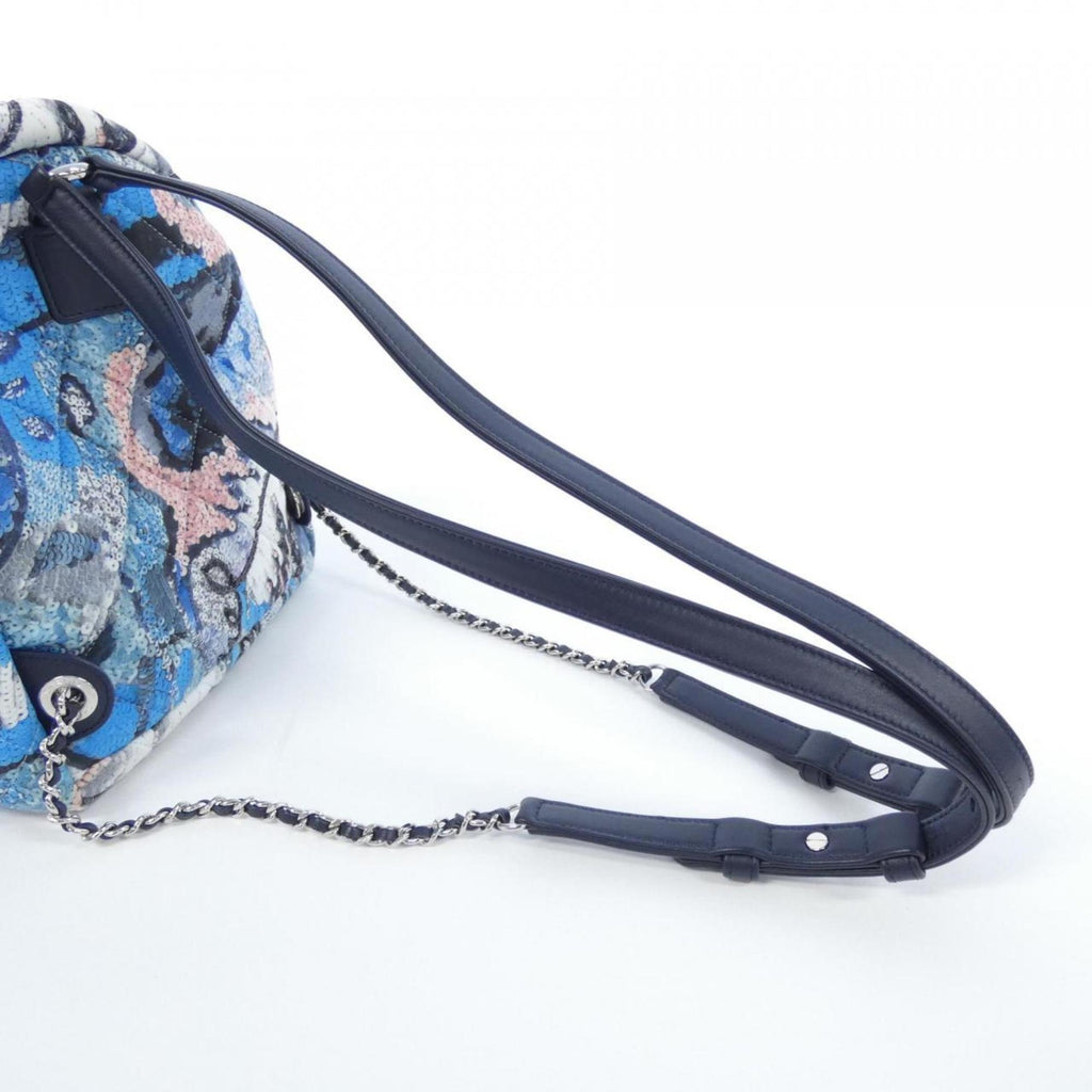Chanel Canvas Shoulder Bag with Dust Bag and  Card