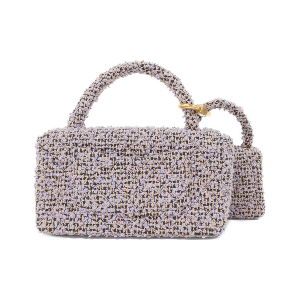Chanel Tweed Coco Handle Bag with Dust Bag and  Card