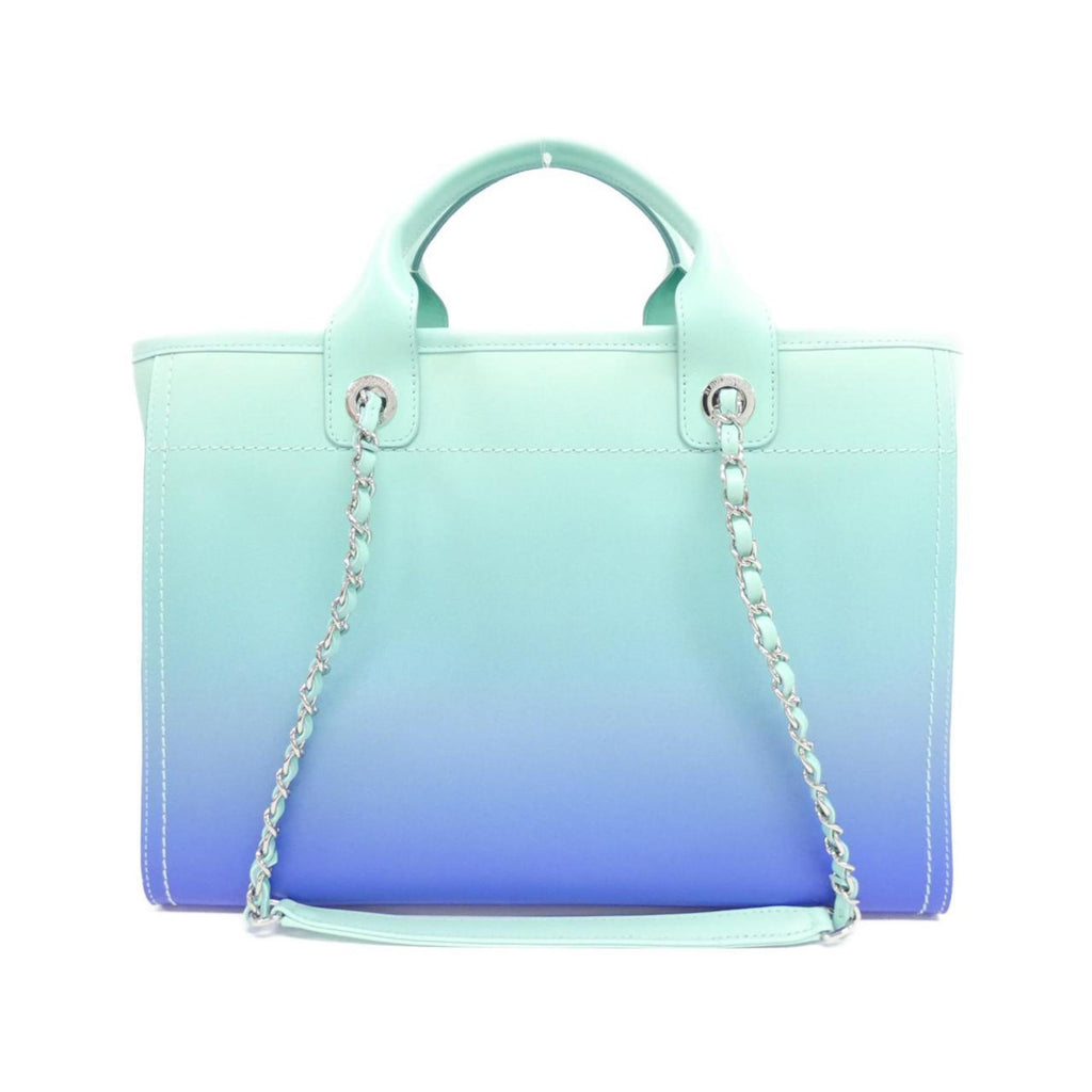 Chanel Leather Deauville Tote with Dust Bag and Pouch