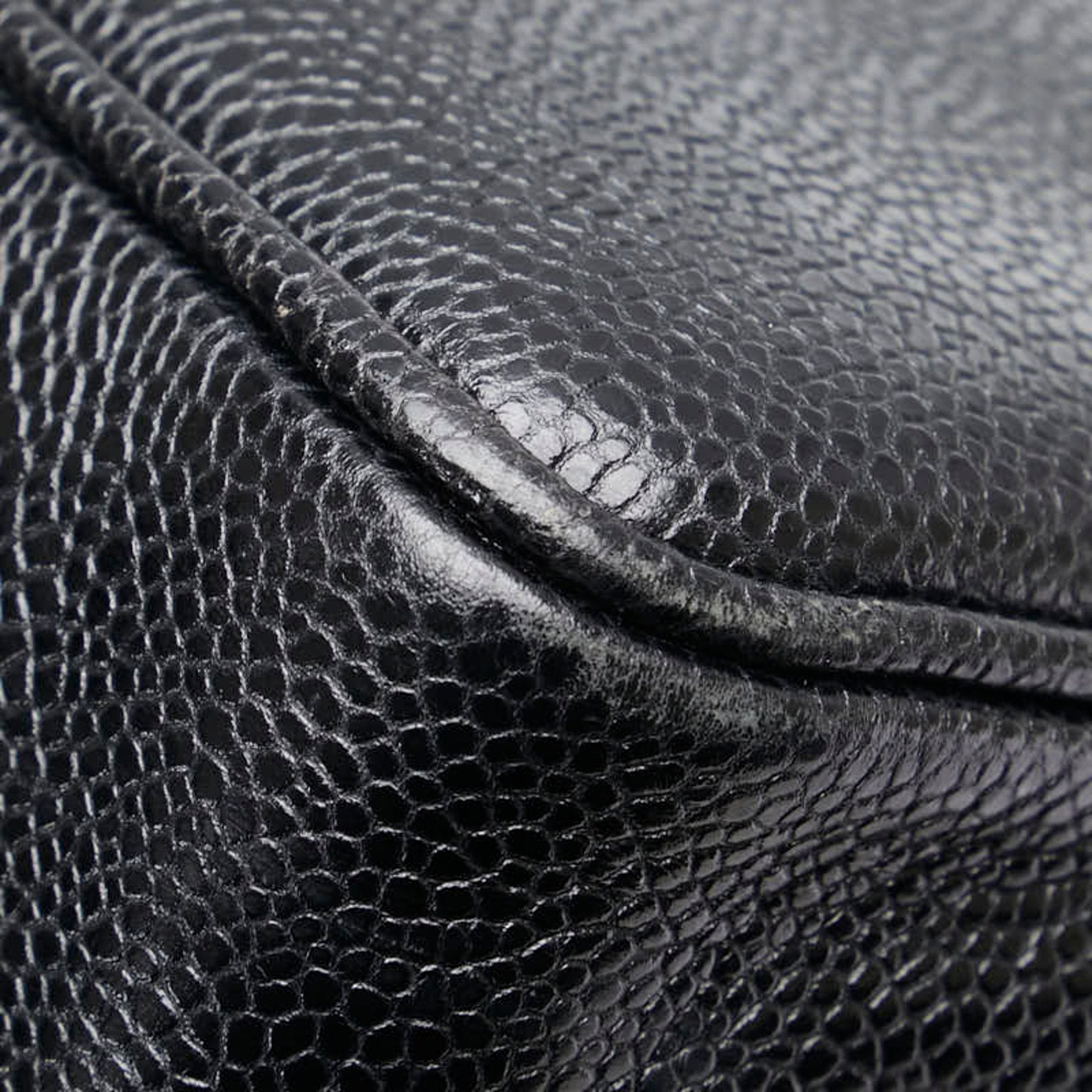 Chanel Leather Logo CC Tote Bag with Metal Fittings