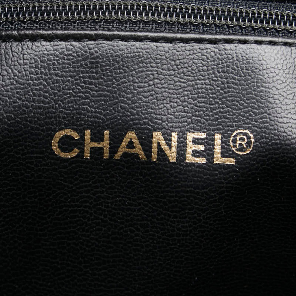 Chanel Leather Logo CC Tote Bag with Metal Fittings