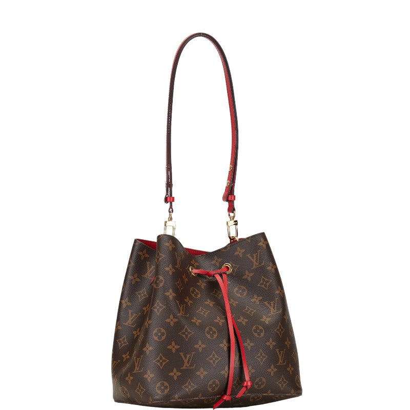 Louis Vuitton Monogram Neonoe Shoulder Bag M44021 Coquimbo Red Brown PVC Leather  Louis Vuitton