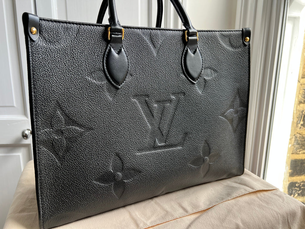 Louis Vuitton On the Go MM Black Empreinte (RRP £2,450)