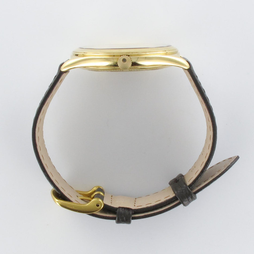 1980s Zenith Elite Automatic 18 Karat Yellow Gold Wristwatch