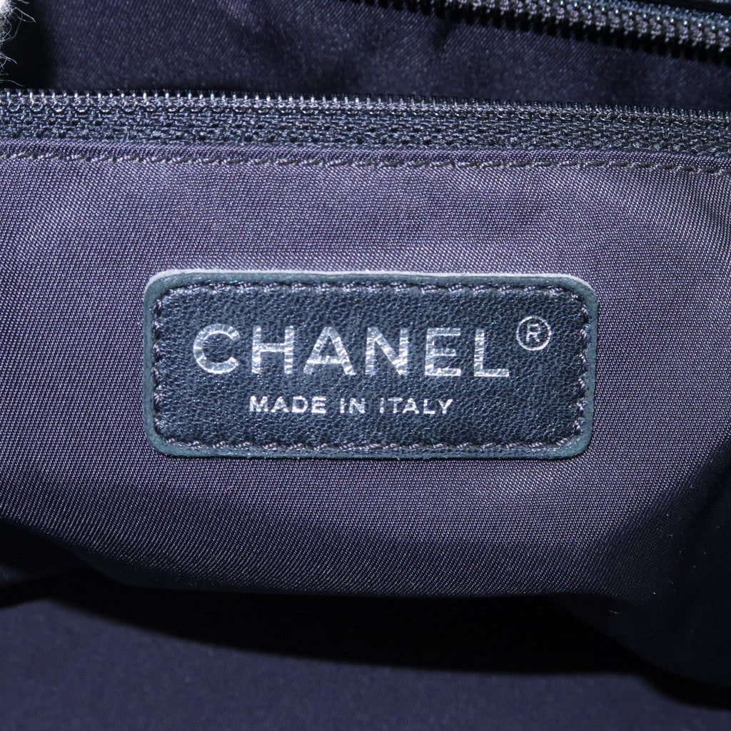 CHANEL Paris Biarritz MM Coated Canvas Leather Tote Bag A34209
