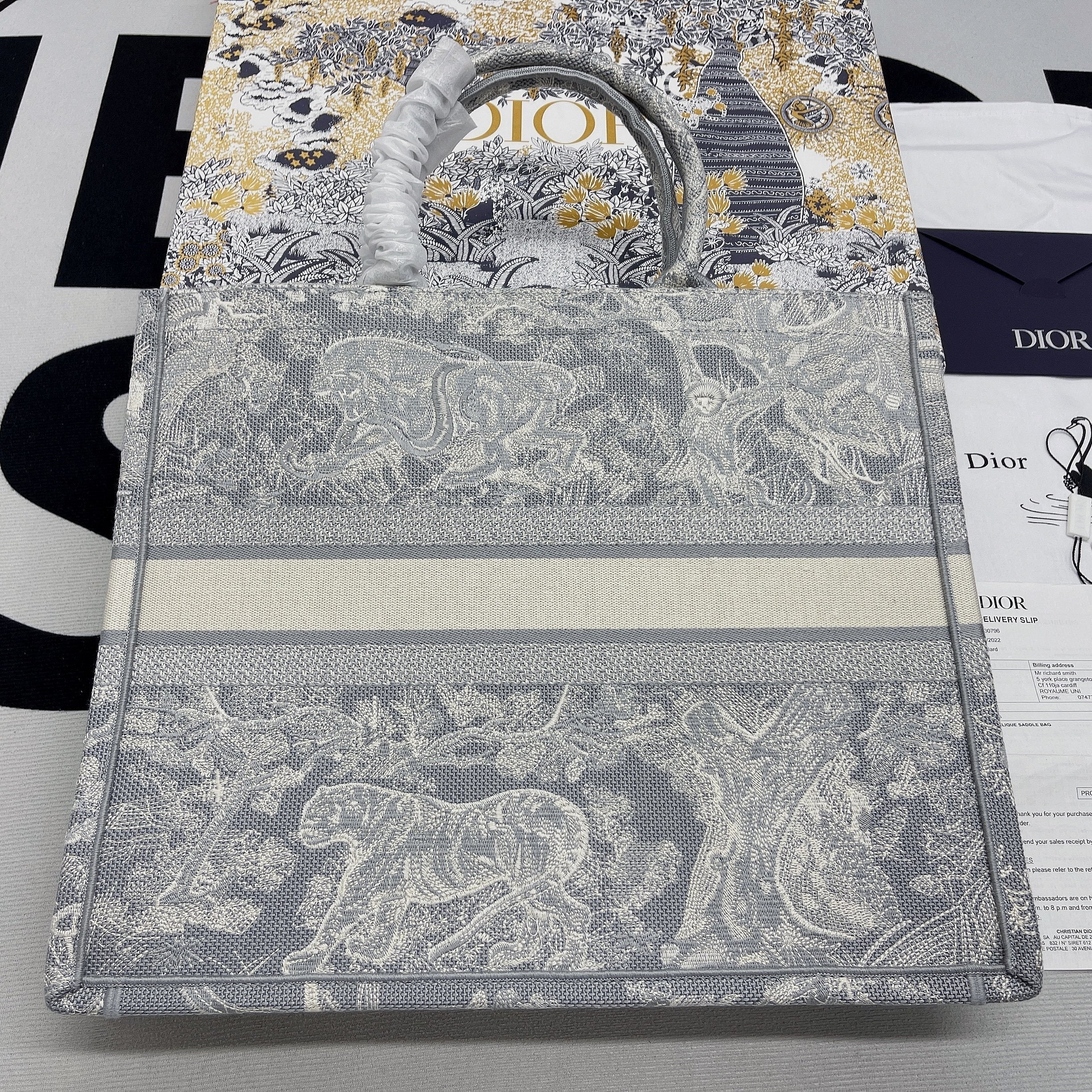 GLAMI Large Book Tote White Multicolor, For Women, WomenÃ¢â‚¬â„¢s Handbags 16.5in/42cm CD