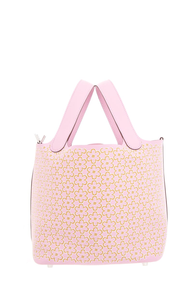 HermÃƒÆ’Ã‚Â¨s 2022 Lucky Daisy Pink Picotin 18cm Handle Bag