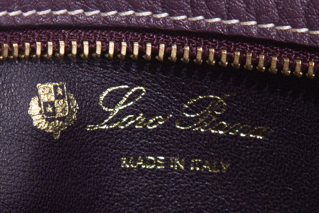 Loro Piana Purple Leather Pouch