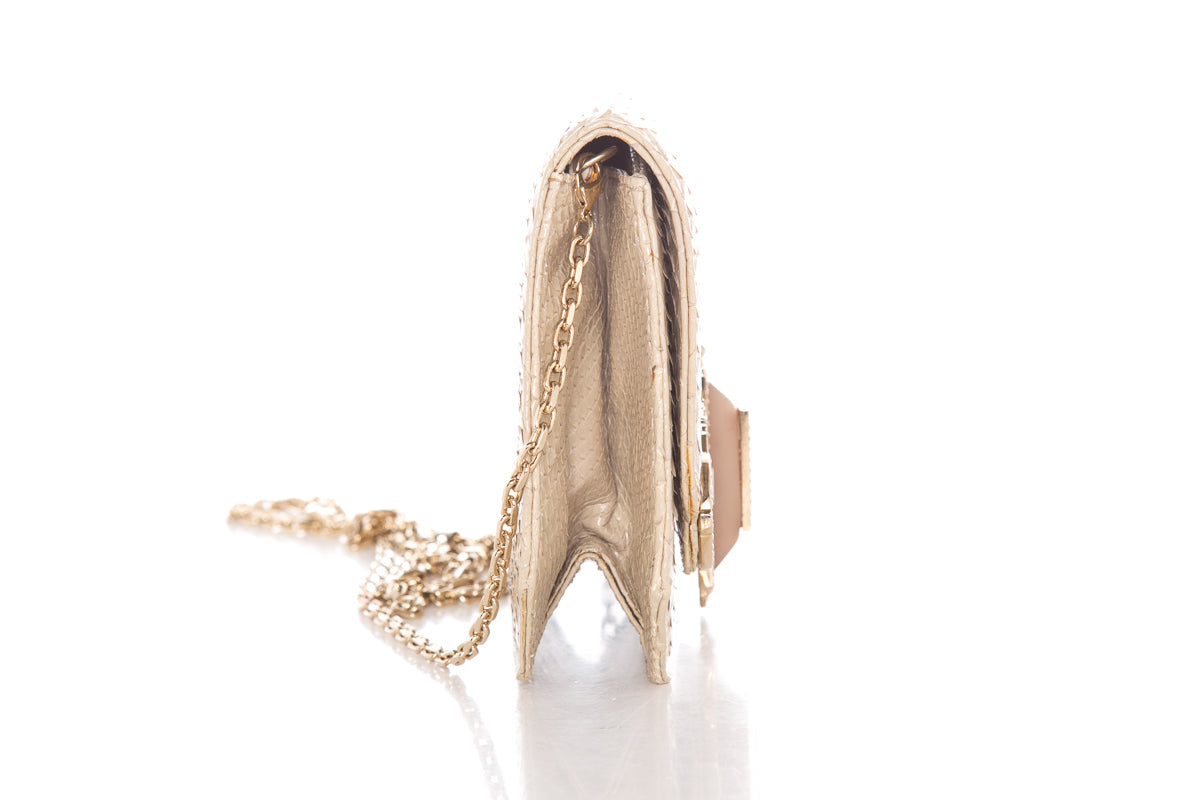 Judith Leiber Snakeskin Evening Bag