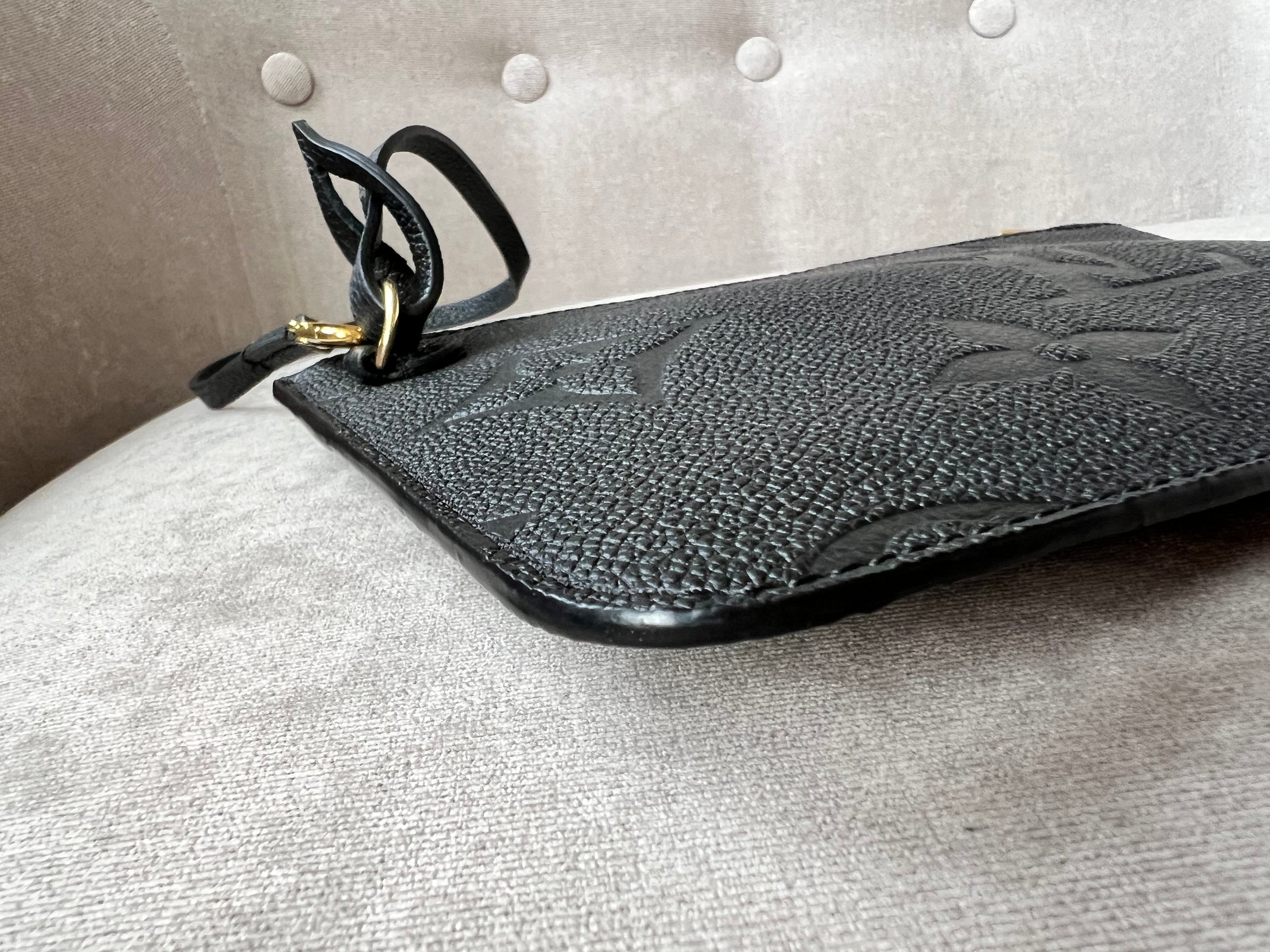 Louis Vuitton Pouch (from Neverfull) Black Empreinte