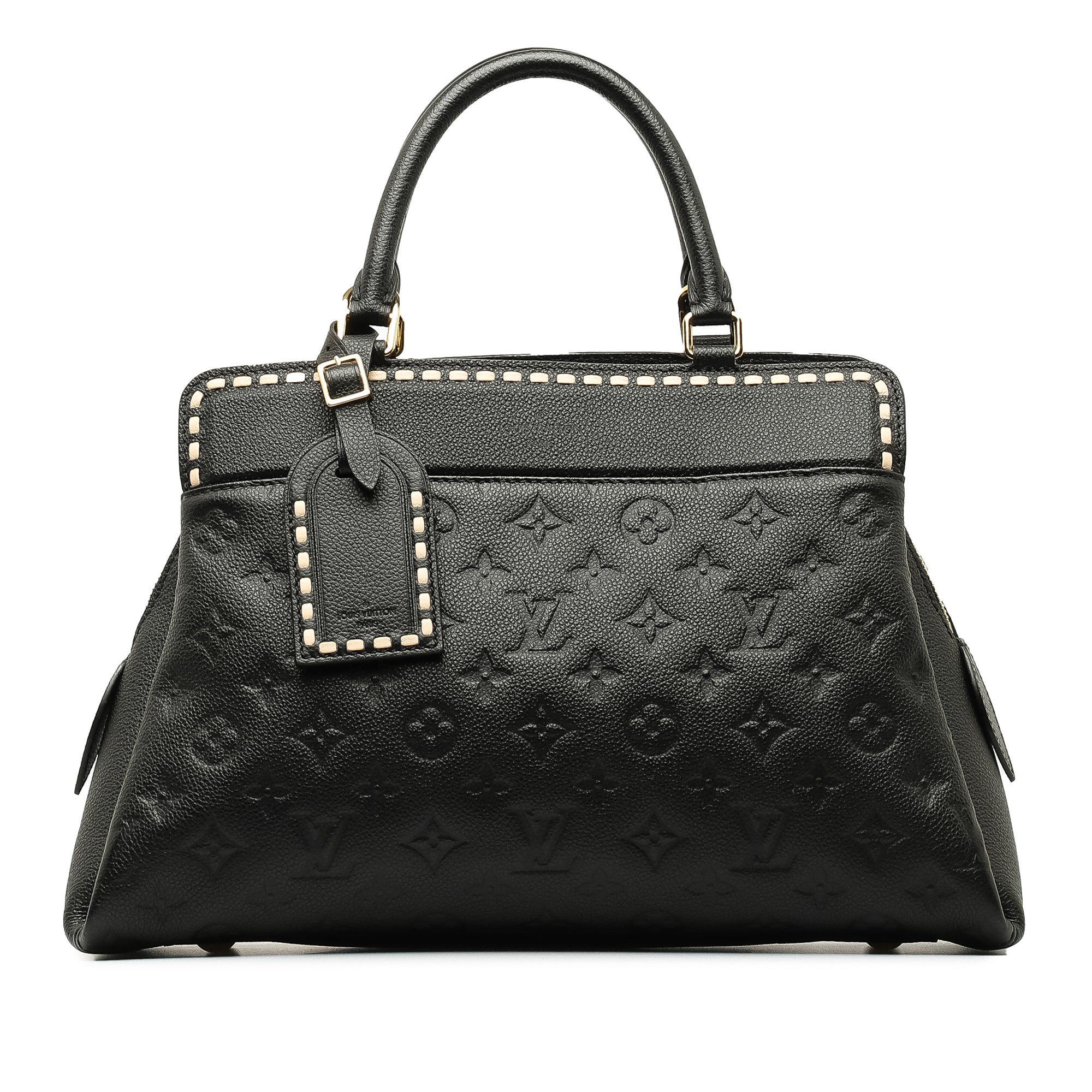 Black Louis Vuitton Monogram Empreinte Vosges MM Satchel