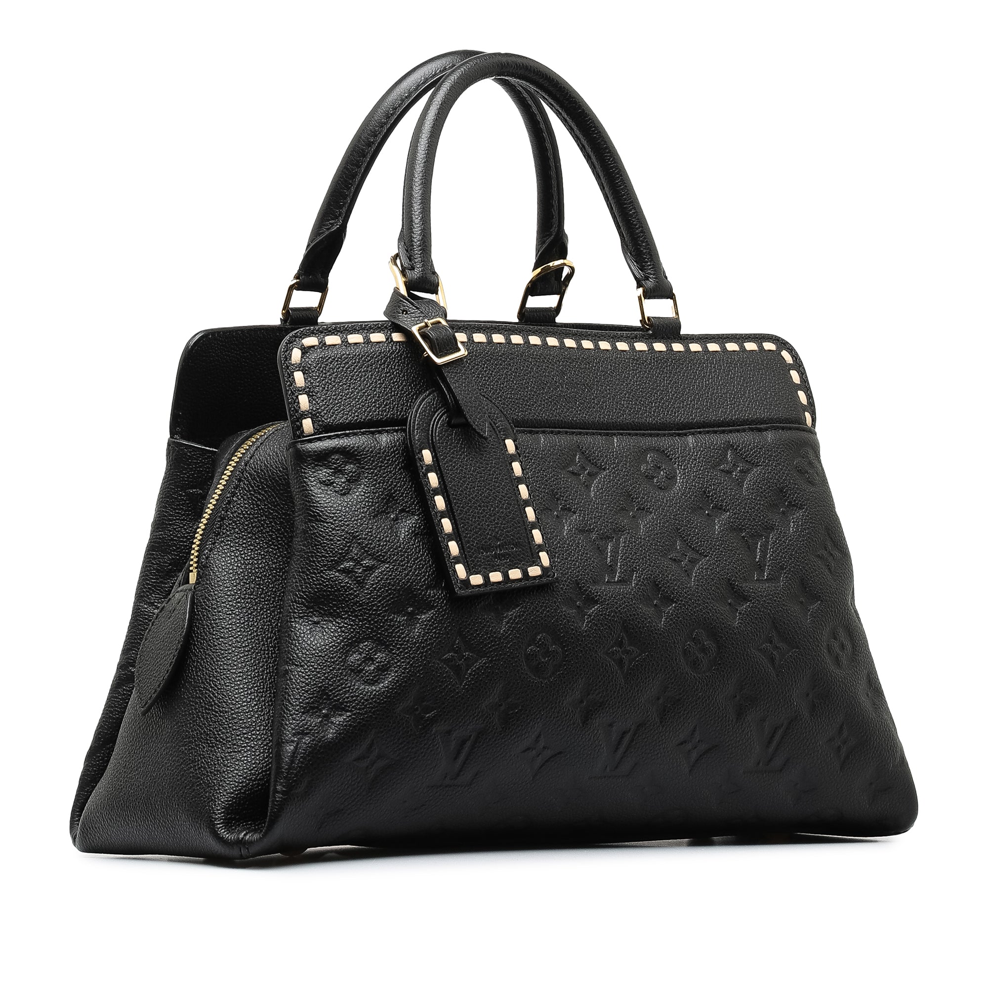 Black Louis Vuitton Monogram Empreinte Vosges MM Satchel