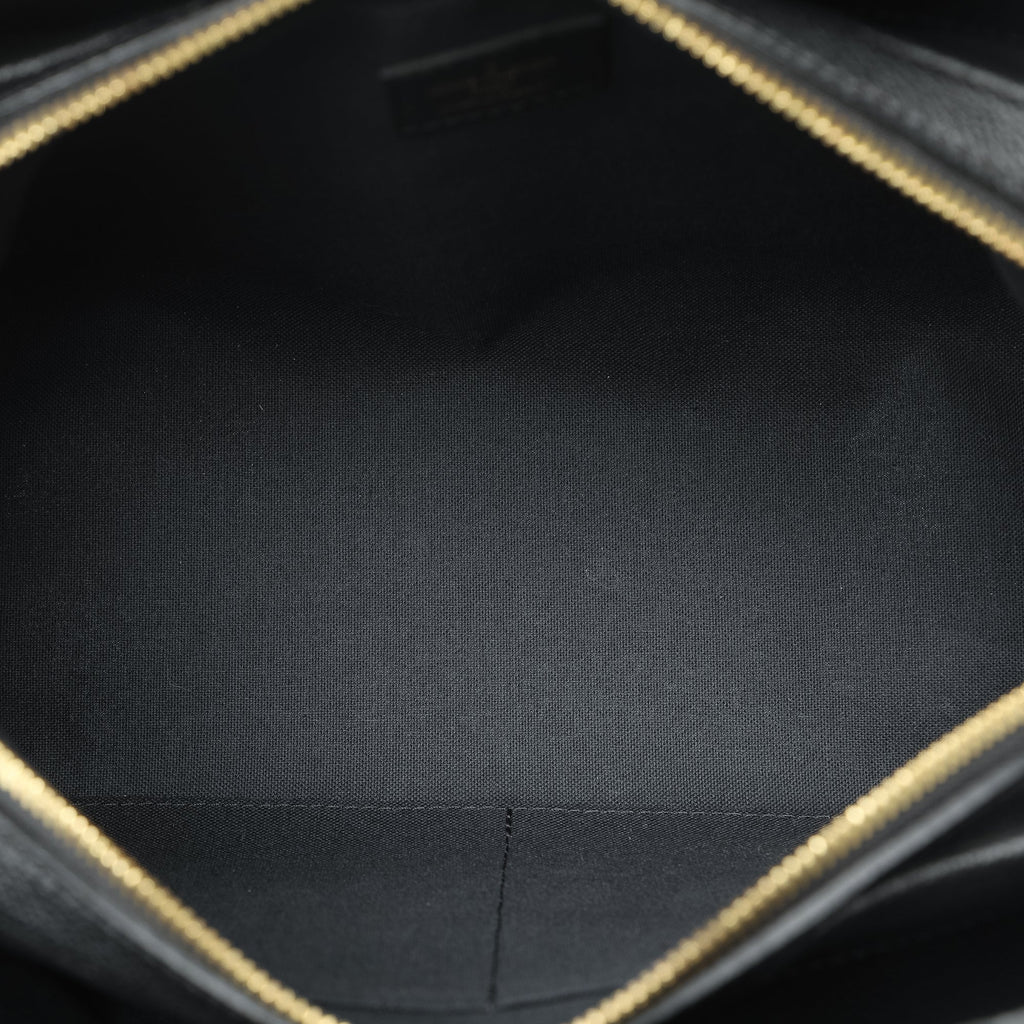 Black Louis Vuitton Monogram Empreinte Vosges MM Satchel