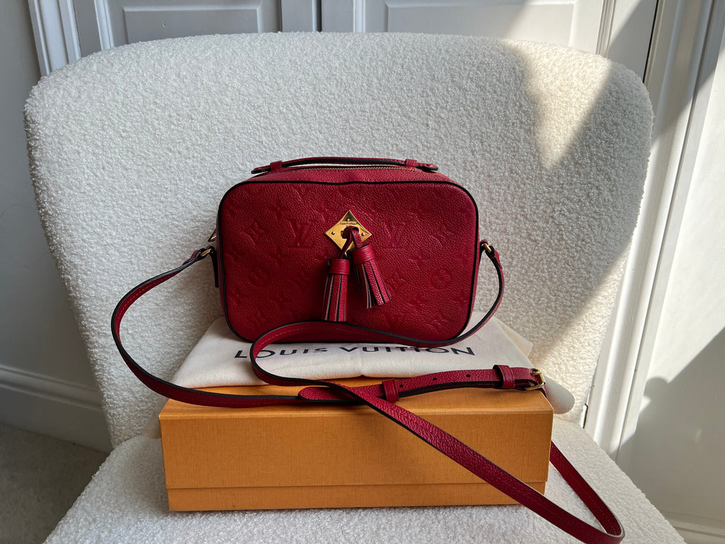 Louis Vuitton Saintonge Red Empreinte (RRP £1520)