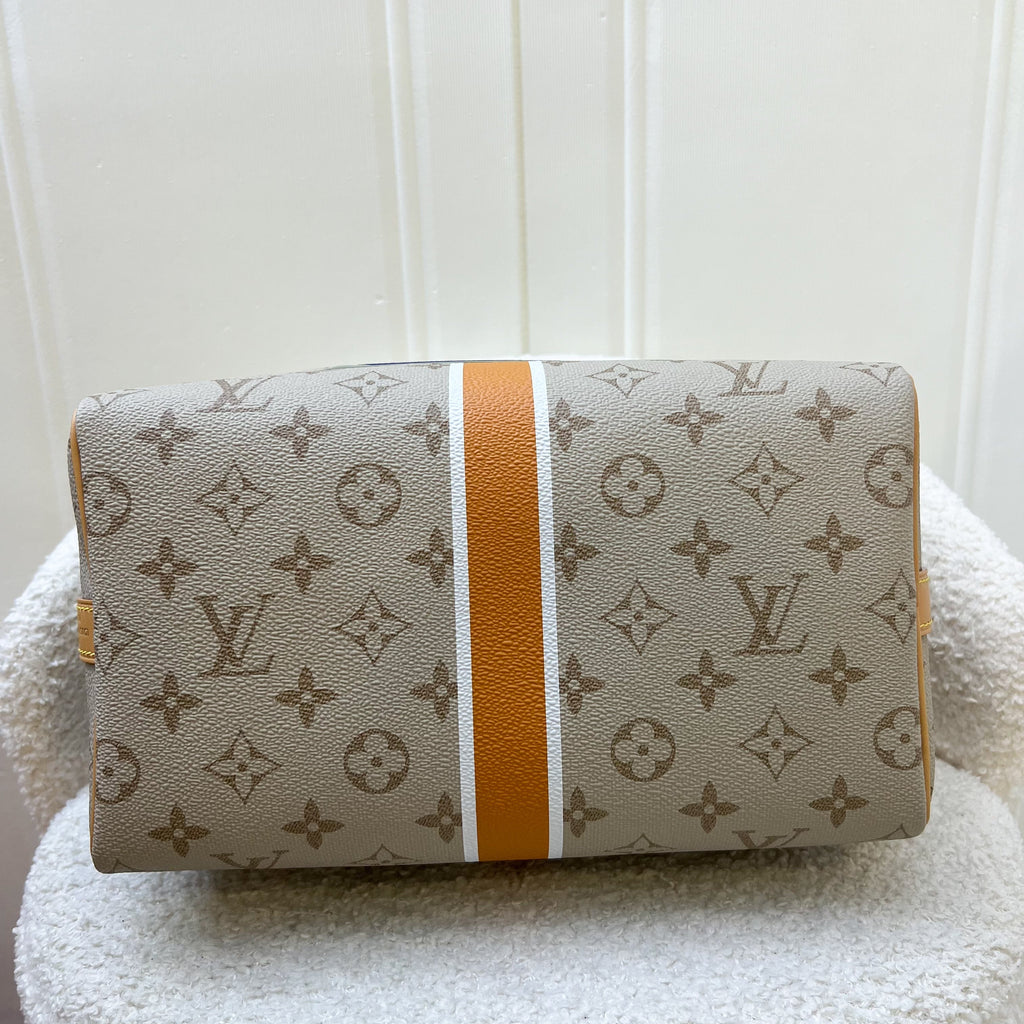 LV Speedy 25 Bandouliere in Beige Monopaname Canvas and GHW