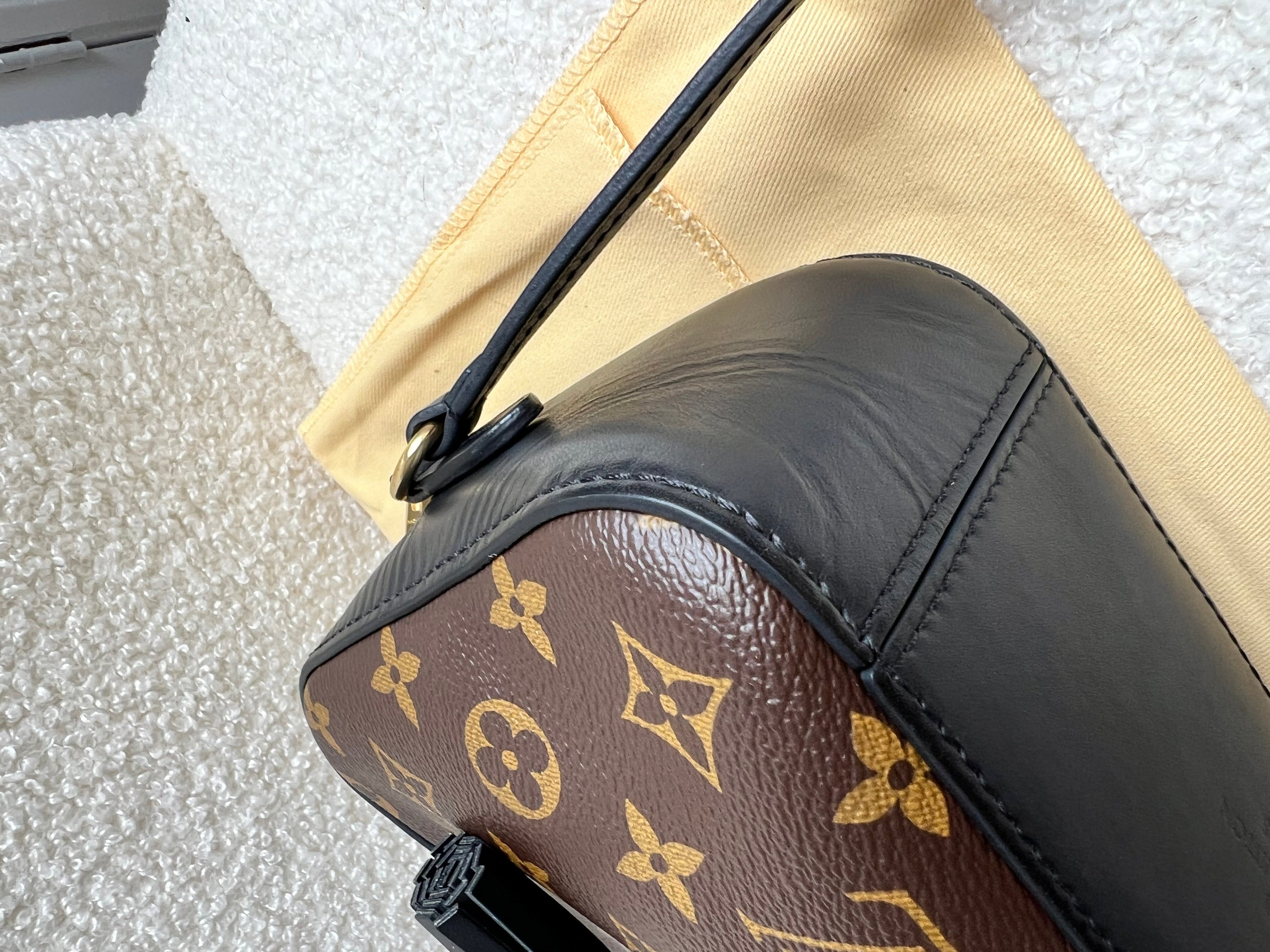 Louis Vuitton Saintonge Black and Monogram