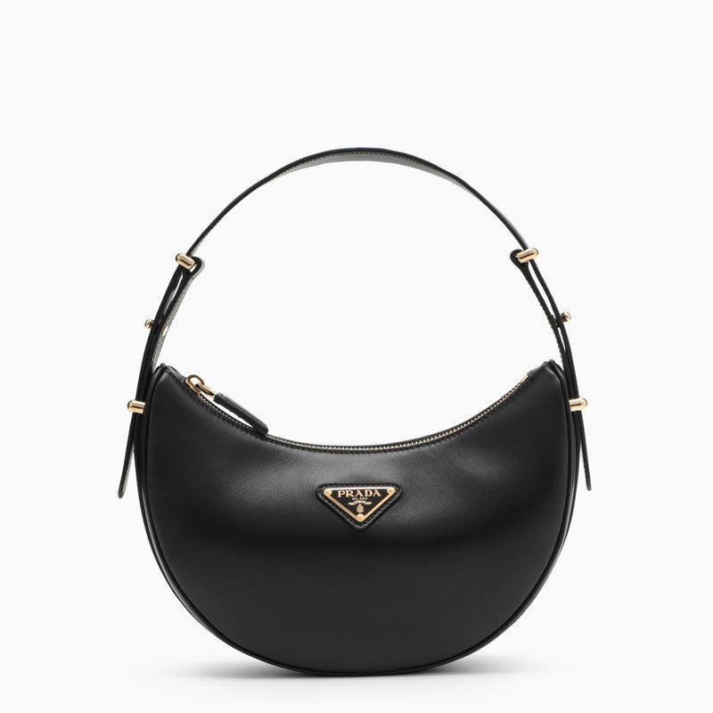 Prada Black Leather Prada ArquÃƒÆ’Ã‚Â© Bag Women