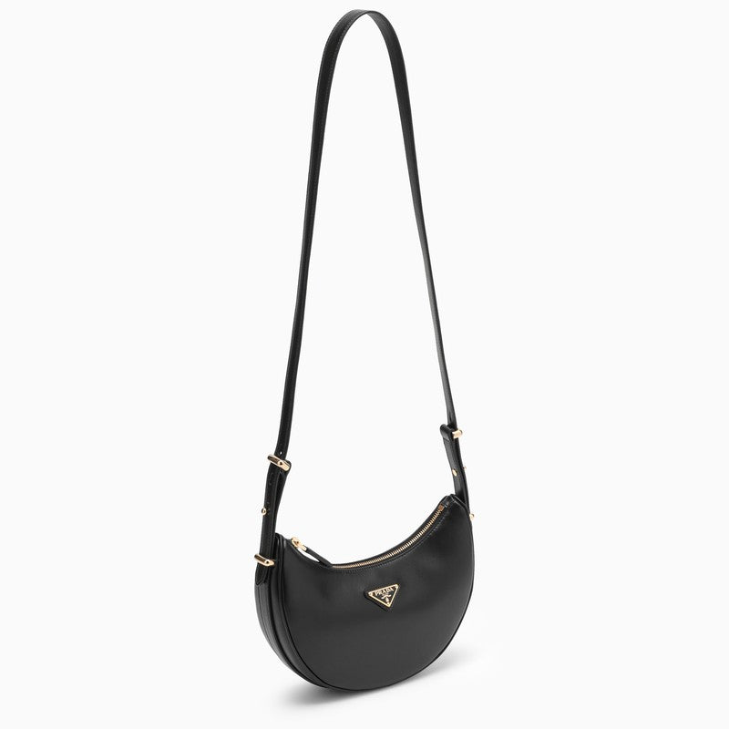Prada Black Leather Prada ArquÃƒÆ’Ã‚Â© Bag Women