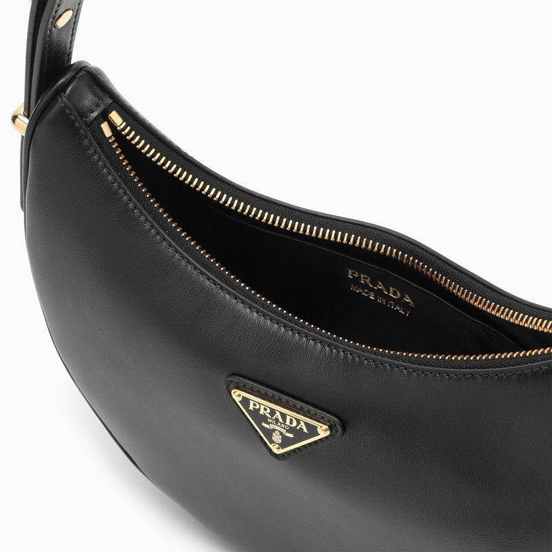 Prada Black Leather Prada ArquÃƒÆ’Ã‚Â© Bag Women