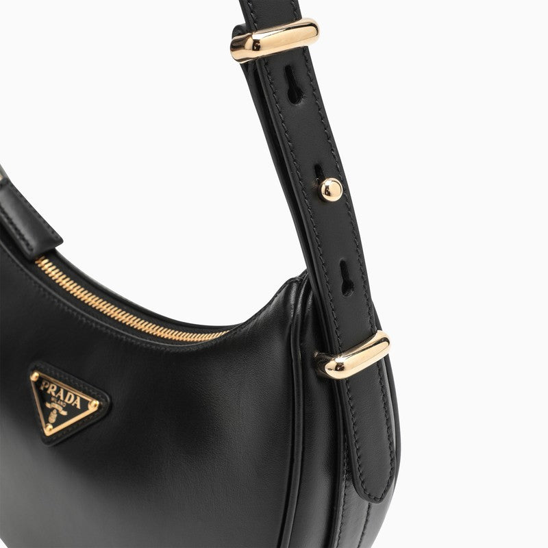 Prada Black Leather Prada ArquÃƒÆ’Ã‚Â© Bag Women