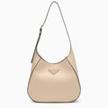 Prada Travertine-Coloured Leather Shoulder Bag Women