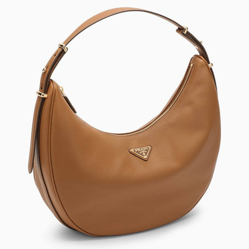 Prada Prada ArquÃƒÆ’Ã‚Â© Caramel Large Leather Shoulder Bag Women