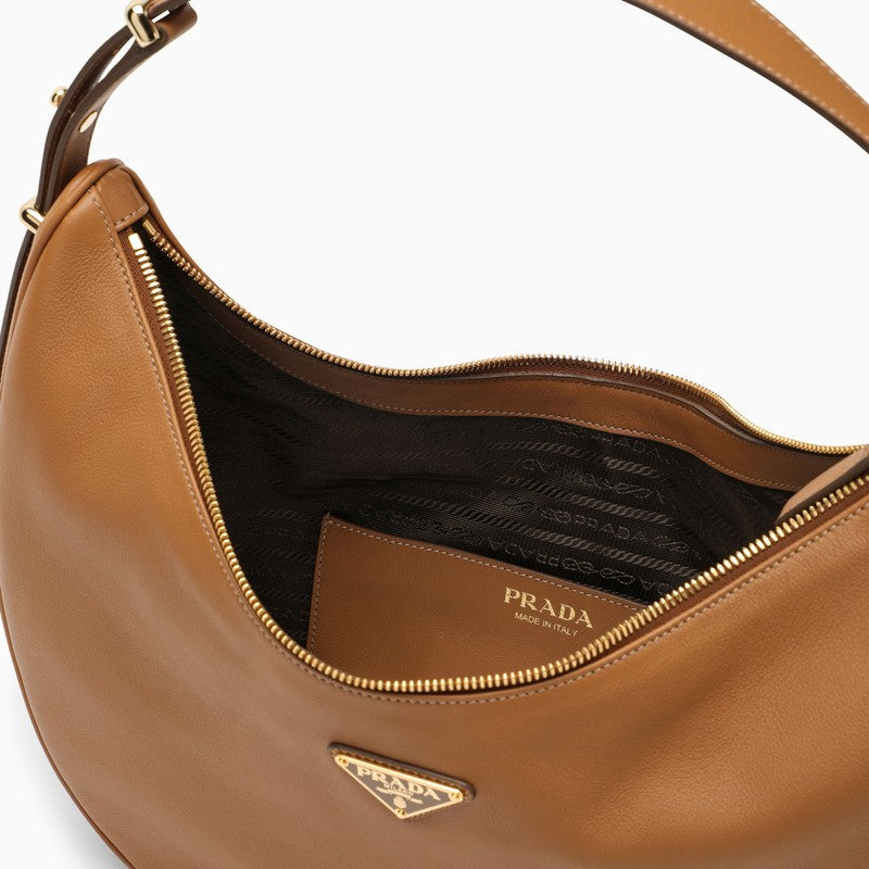 Prada Prada ArquÃƒÆ’Ã‚Â© Caramel Large Leather Shoulder Bag Women