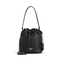 PRADA Soft Grain Bucket Handbag - W:16cm H:20cm D:12cm