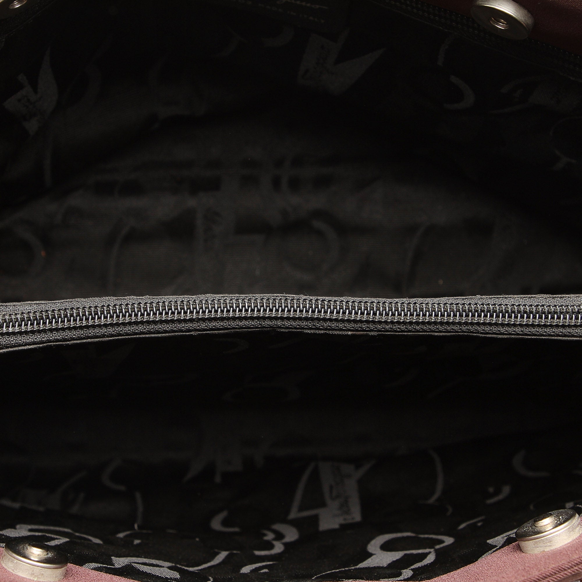 Brown Ferragamo Tiered Grosgrain Chain Tote Bag