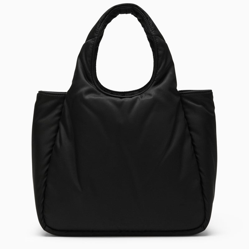 Prada Small Black Padded Re-Nylon Shopping Bag Women