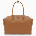 Prada Large Caramel-Coloured Leather Shopping Bag Women