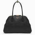 Prada Large Black Leather Shopping Bag Women