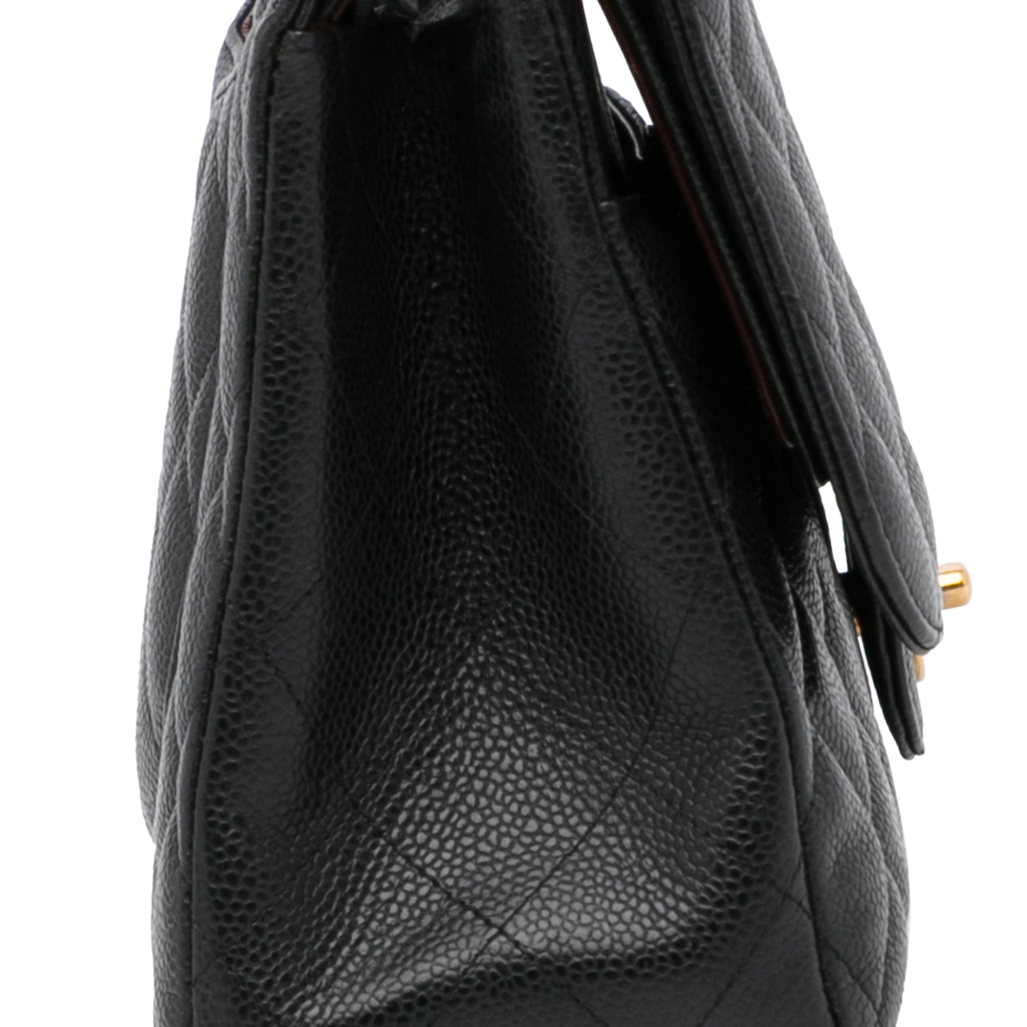 Chanel Classic Double Flap Jumbo Black Caviar Gold