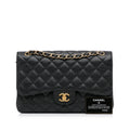 Chanel Classic Double Flap Jumbo Black Caviar Gold