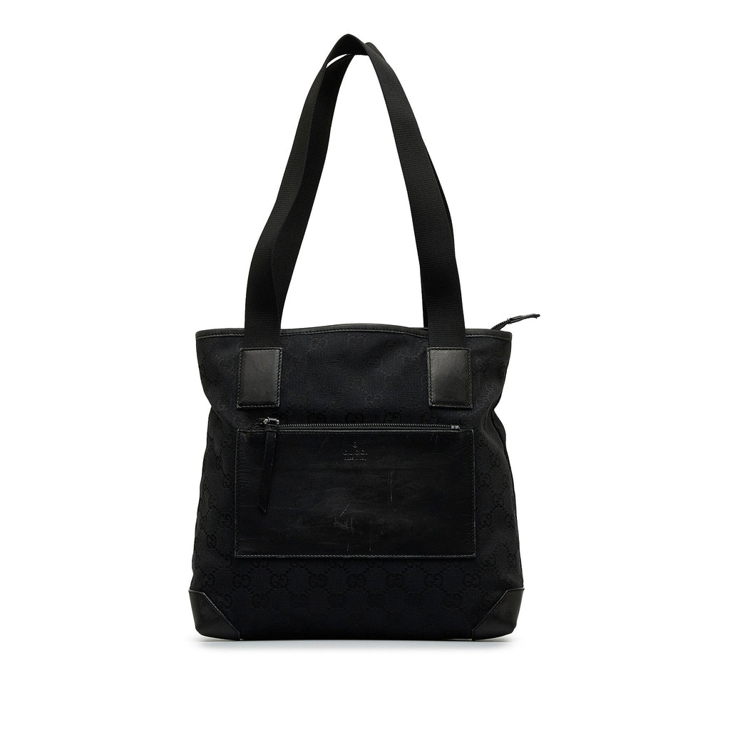 Black Gucci GG Canvas Tote Bag