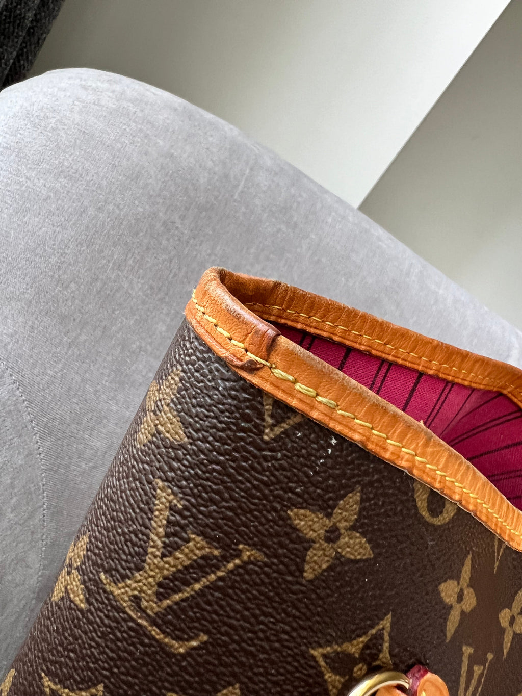 Louis Vuitton Neverfull GM Monogram Pivoine Interior (RRP £1,460)